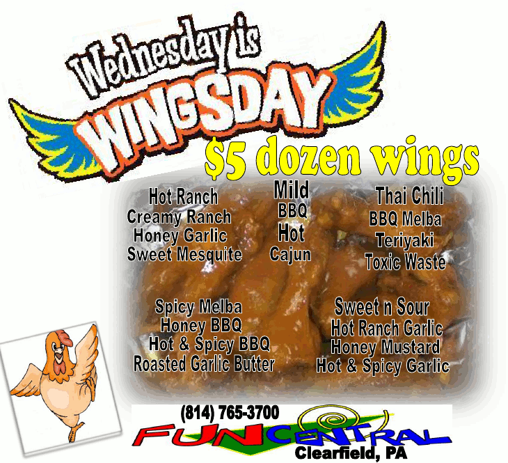 Wingsday! | Fun Central, Inc.